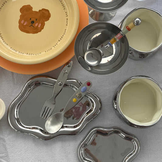 beaded tableware