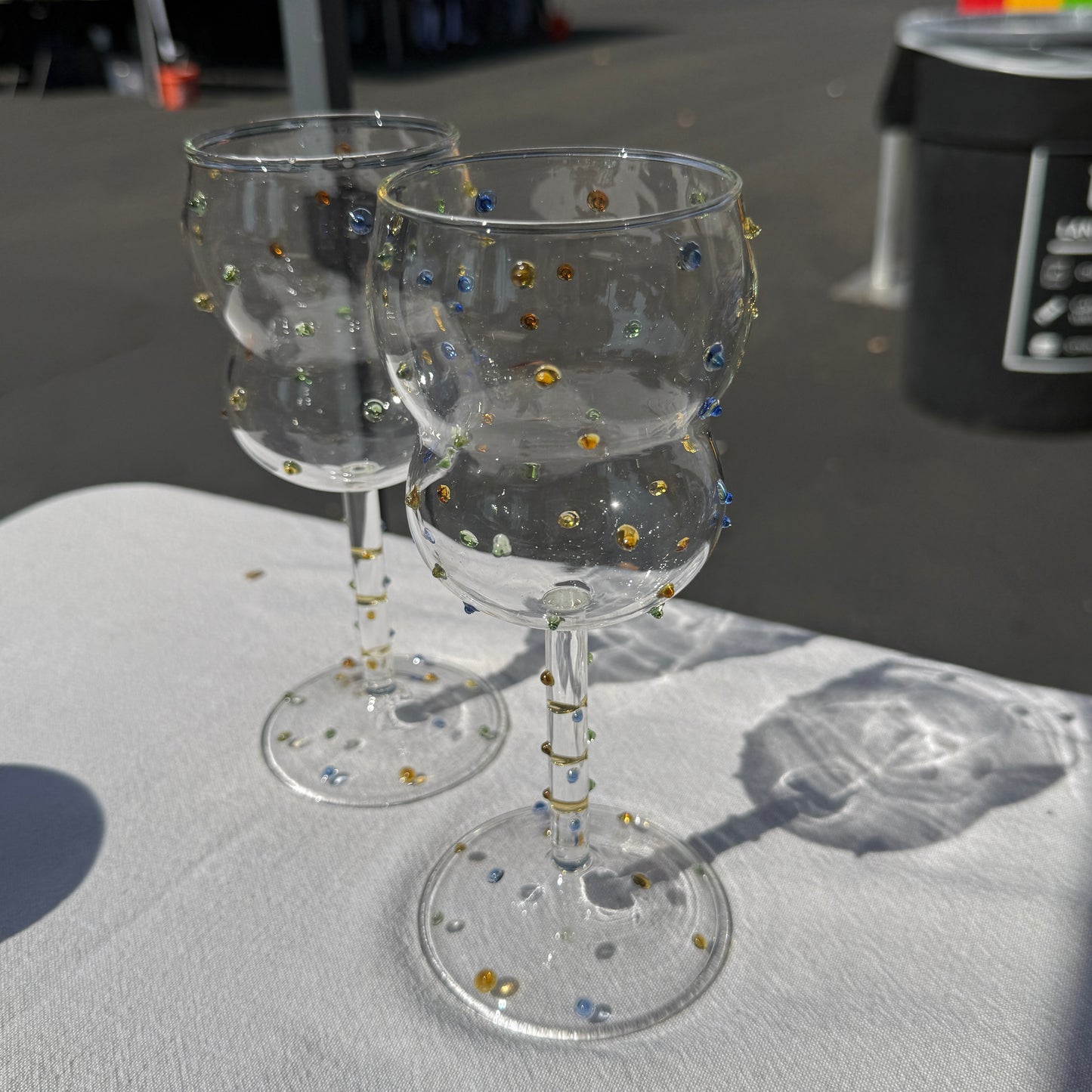 jewel stem glass