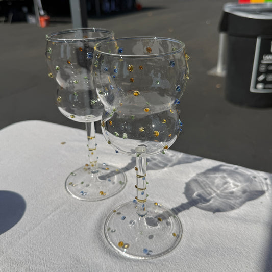 jewel stem glass