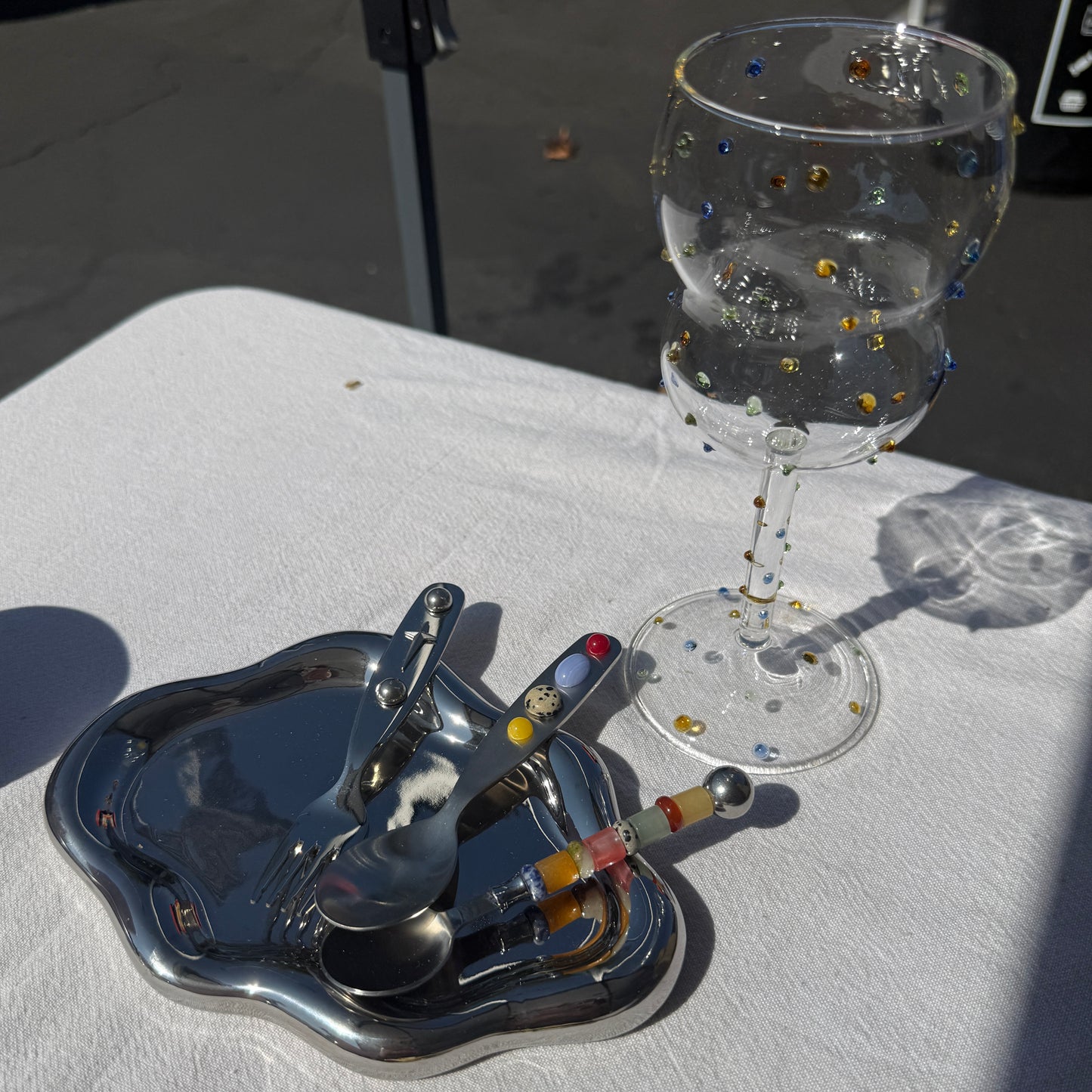jewel stem glass