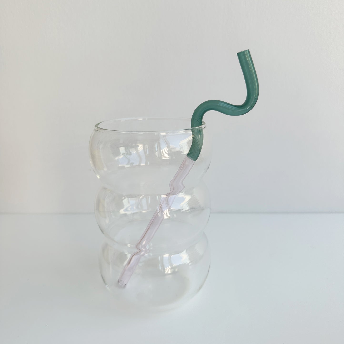 twisty glass straw