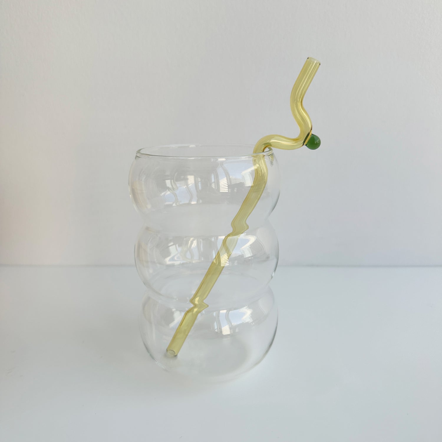 Colorful Spiral & Wavy Glass Straws - 12 twisty glass straw – shopseomthing