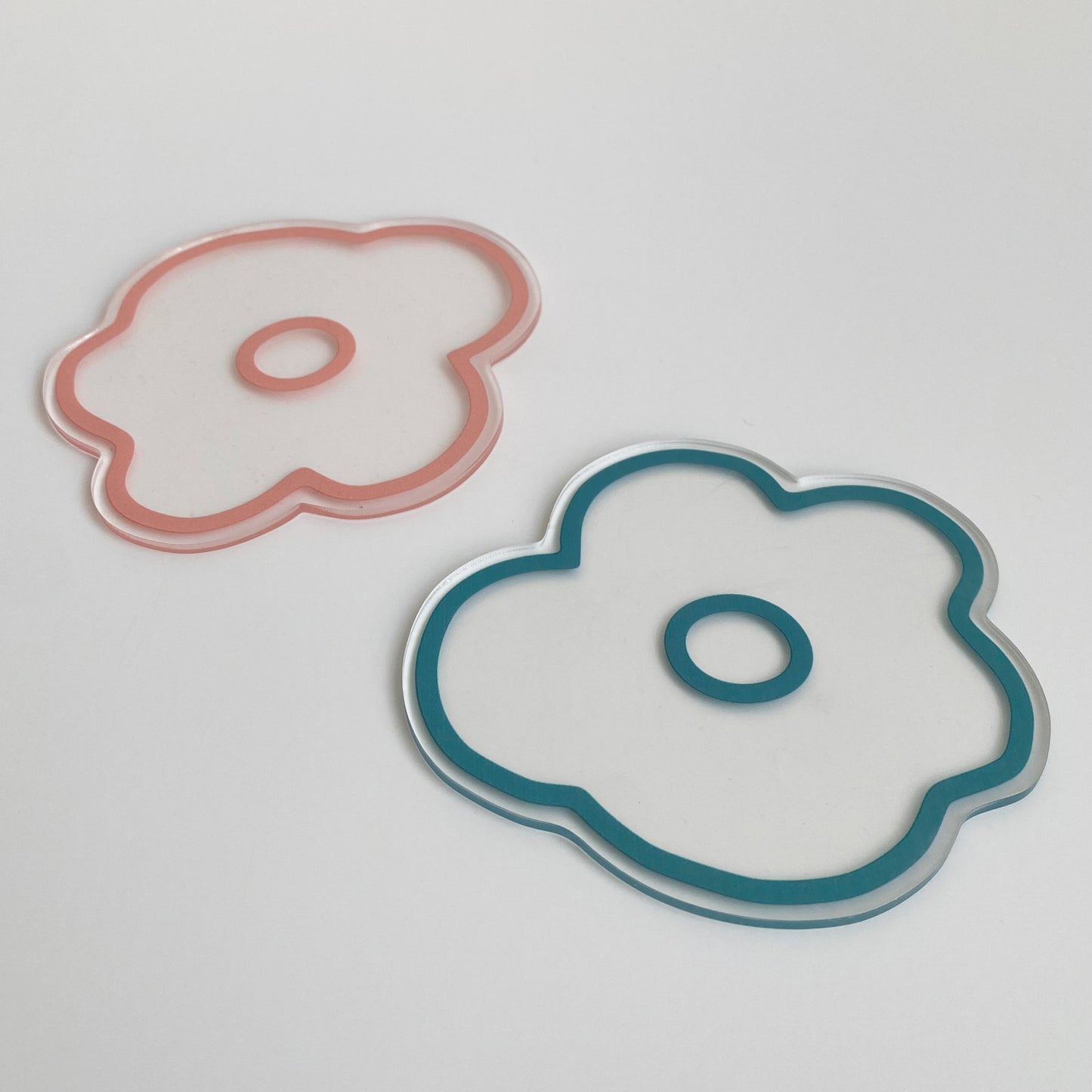 19 abstract flower coaster