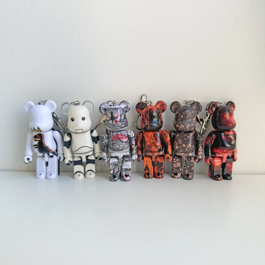 upcycled bearbrick keychains