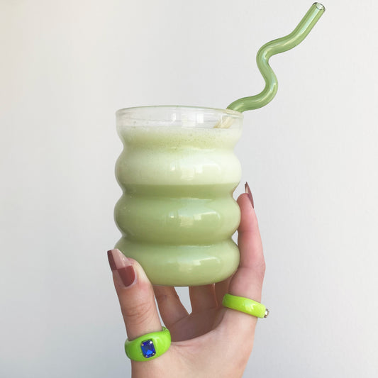 wavy bubble ripple glass in clear