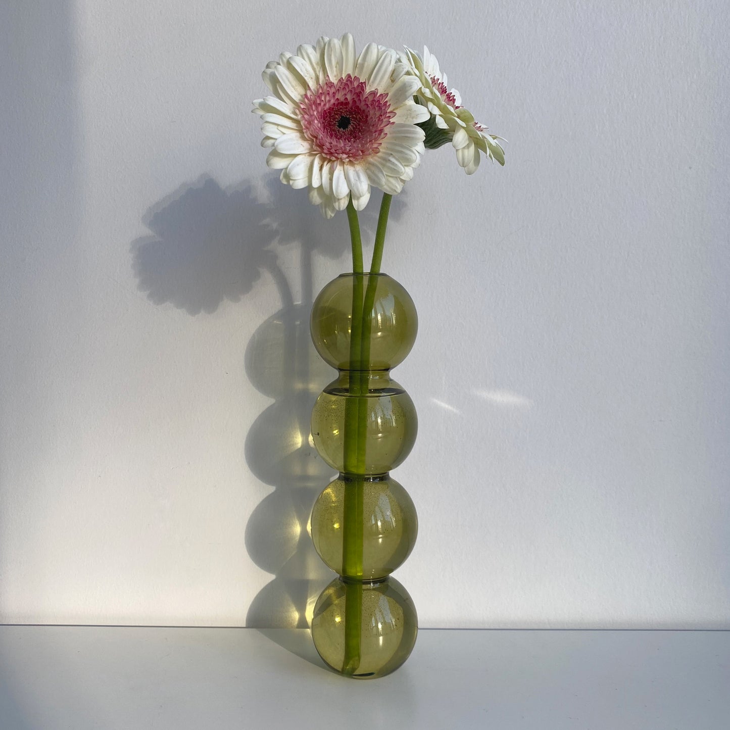 Modern Nordic Tiered Bubble Vase in green