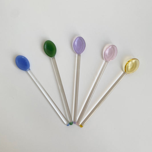 Glass Spoon & Coffee Stirrers